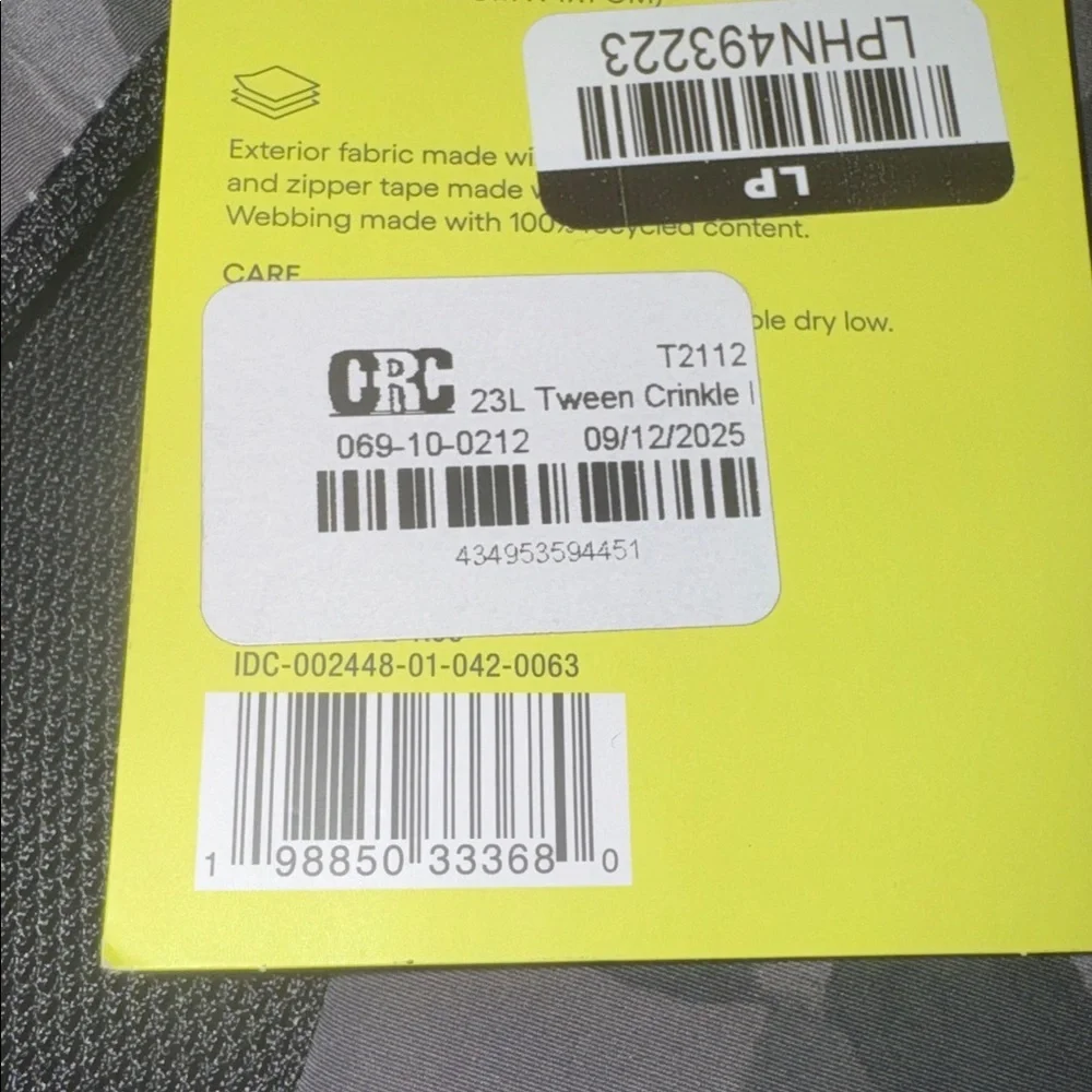 23L Tween Crinkle Backpack - All In Motion™:Classic Camouflage NWT